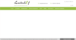 Desktop Screenshot of leitnhof.com