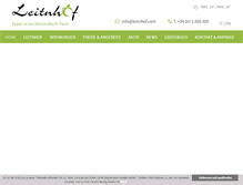 Tablet Screenshot of leitnhof.com